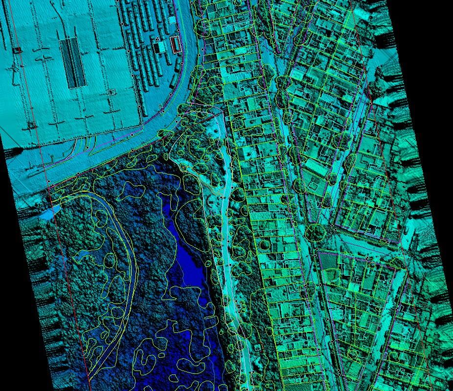 Análisis catastral sobre ortofoto urbana